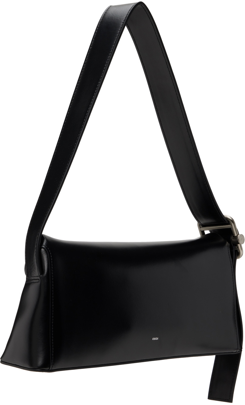 OSOI/オソイ/FOLDER BROT BLACK Osoi Folder brot bag smooth black leather | Pipe and Row
