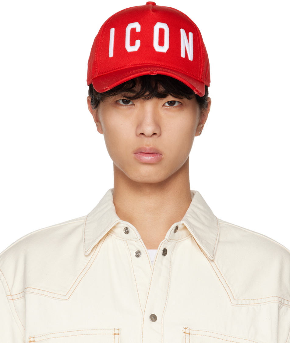 Dsquared2 Red 'Be Icon' Cap Dsquared2