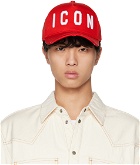 Dsquared2 Red 'Be Icon' Cap