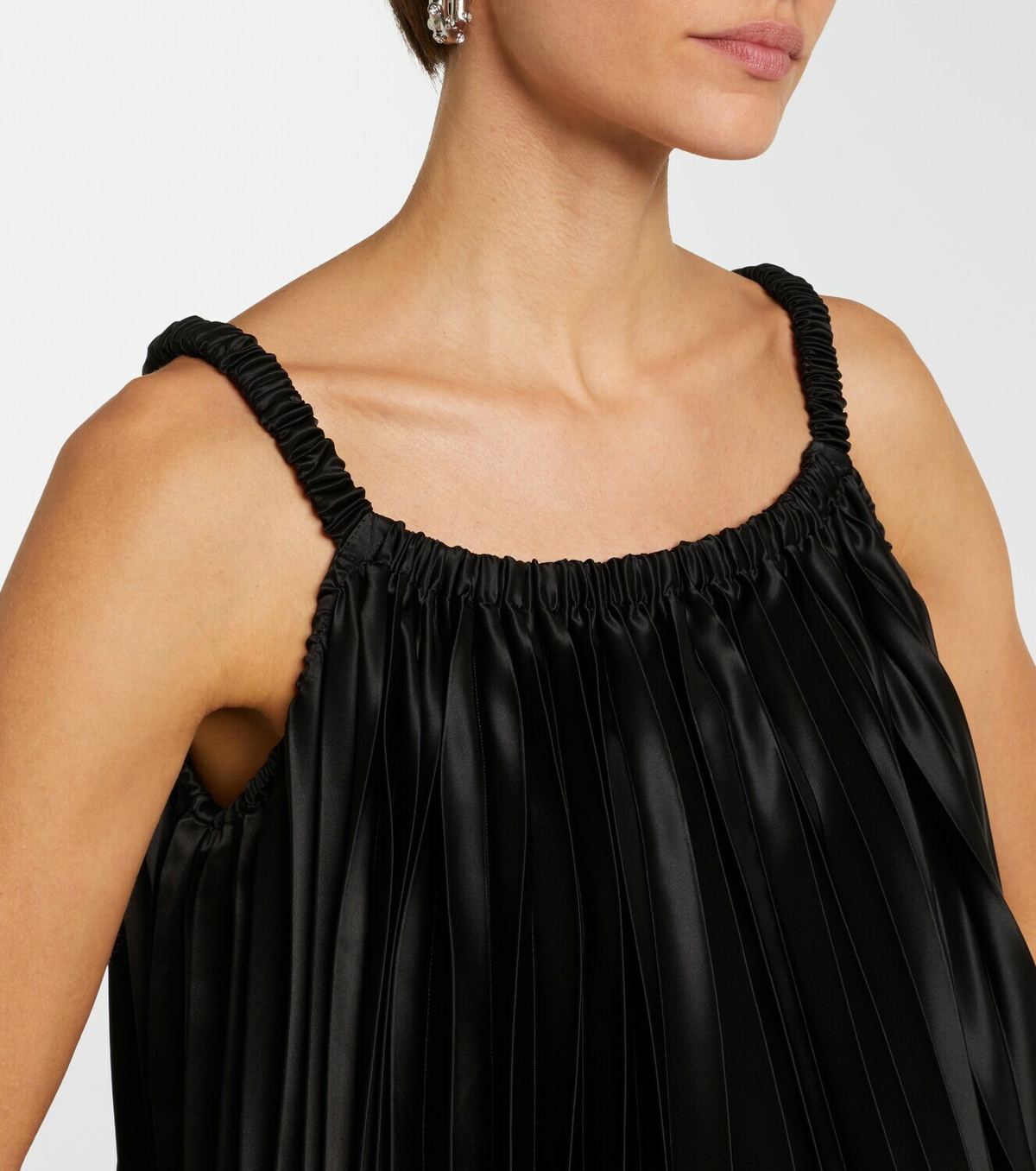 Noir Kei Ninomiya Satin midi dress