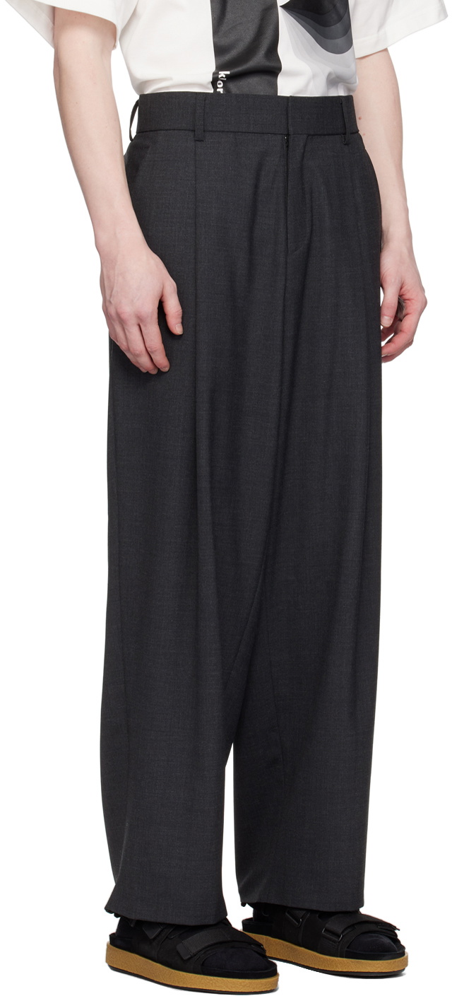 kolor Gray Pleated Trousers