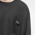 Undercover Men's Zip Detail Long Sleeve T-Shirt in Black