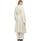 Lemaire Off-White Linen New Trench Coat