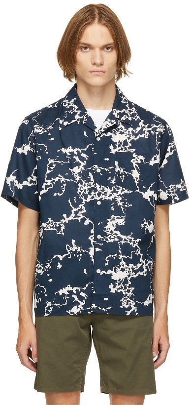 Photo: Norse Projects Blue Carsten Short Sleeve Shirt