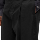 Sage Nation Men's Box Pleat Trouser in Black