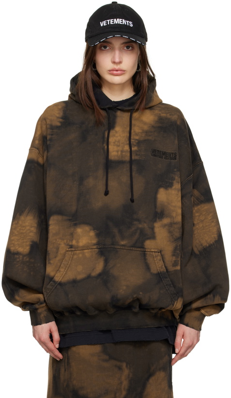 Photo: VETEMENTS Black Bleached Hoodie