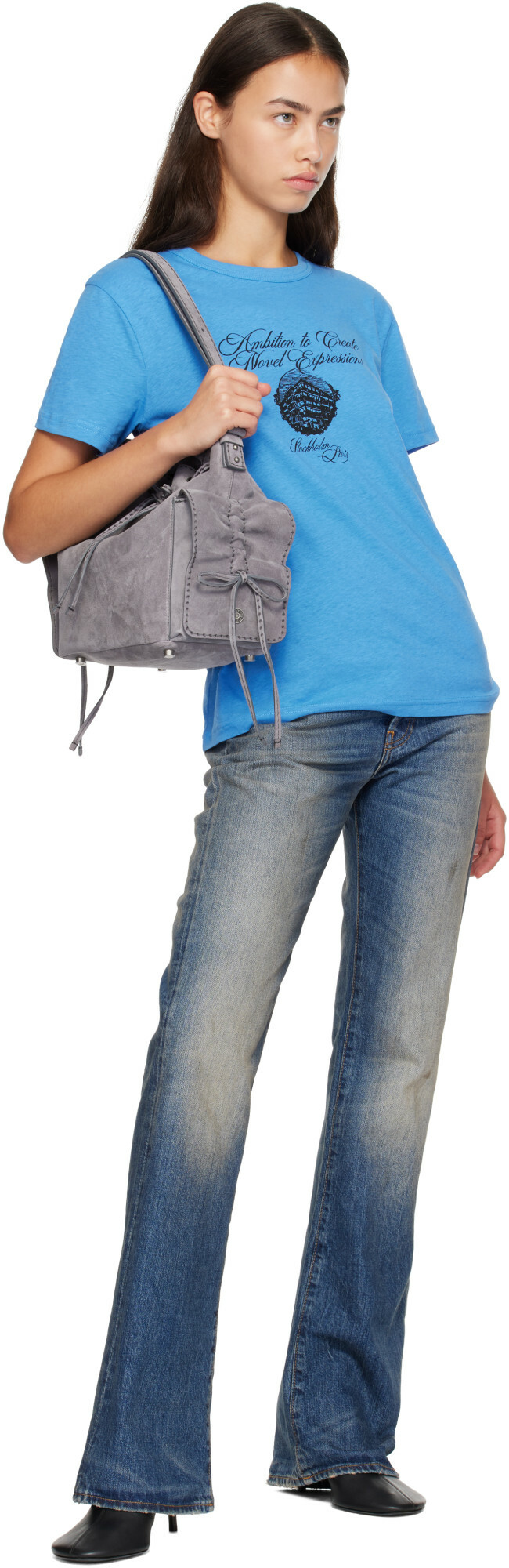 Acne Studios Gray Multipocket Bucket Bag