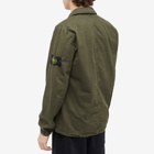 Stone Island Men's Garment Dyed Two Pocket Zip Overshirt in Olive