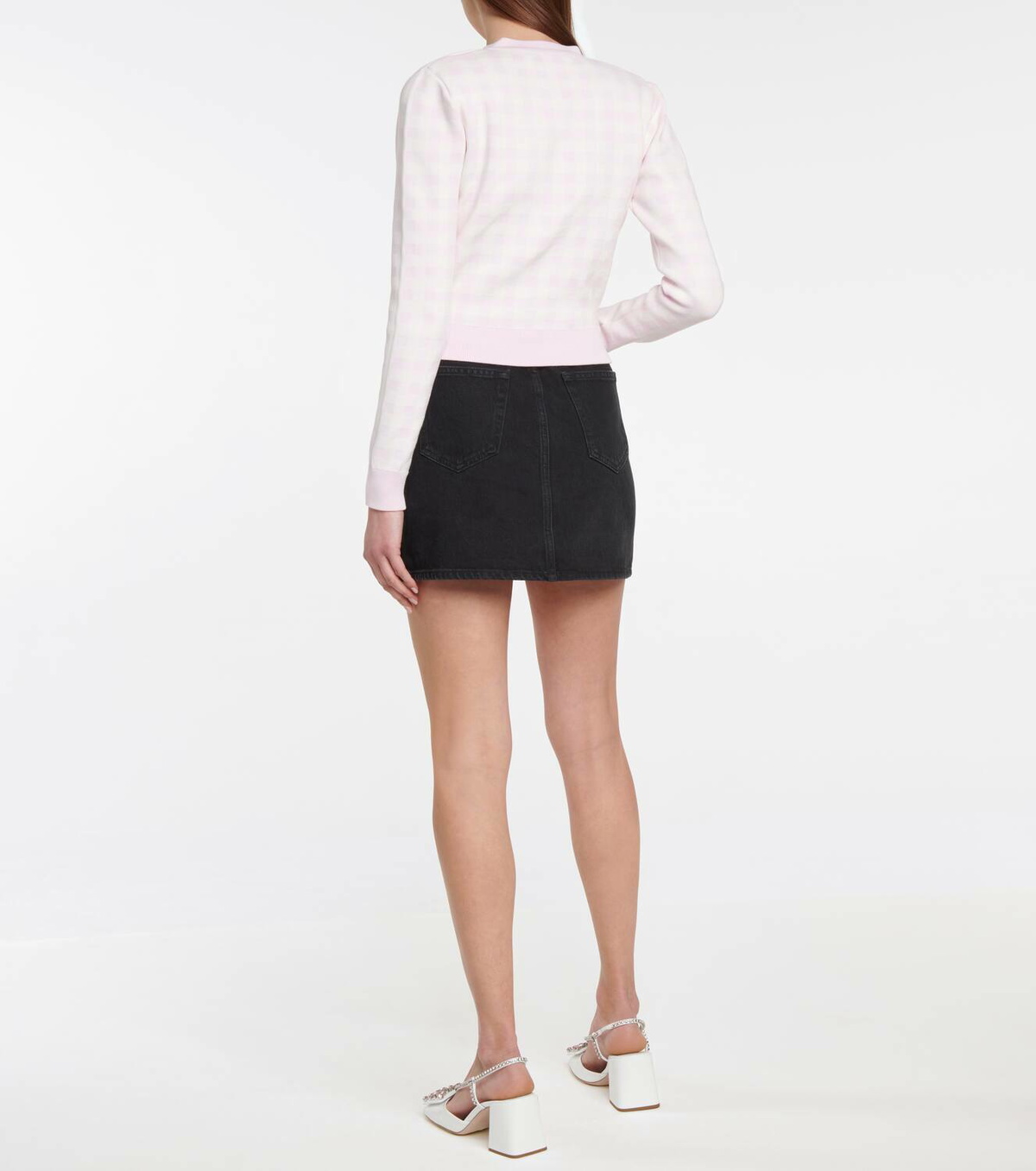 Alessandra Rich Denim miniskirt