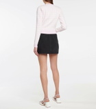 Alessandra Rich Denim miniskirt