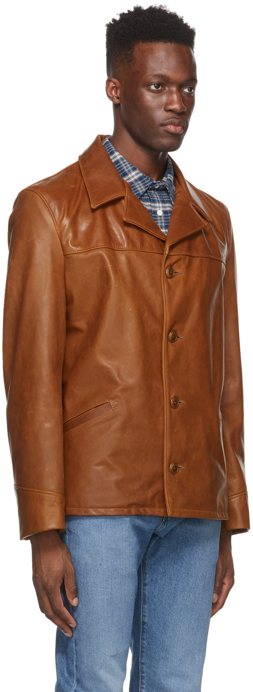 Schott leather clearance car coat