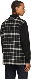 Alexander McQueen Black & Off-White Check Shirt