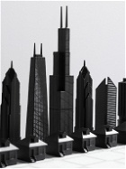 Skyline Chess - Chicago vs New York Stainless Steel and Marble Chess Set