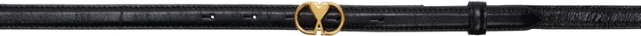 Photo: AMI Paris Black Leather Ami de Coeur Belt