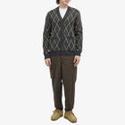 Barbour Men's Ferguson Knitted Cardigan in Black Marl