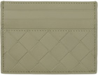 Bottega Veneta Taupe Intrecciato Card Holder