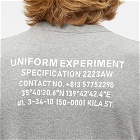 Uniform Experiment Men's Location Logo Crew Neck Sweat in Grey