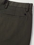 NN07 - Theo 1420 Tapered Organic Cotton-Blend Twill Chinos - Gray