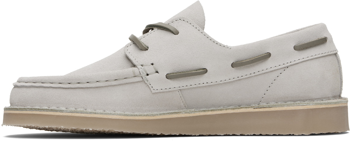 Fred Perry Taupe Meaden Suede Boat Shoes