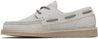 Fred Perry Taupe Meaden Suede Boat Shoes