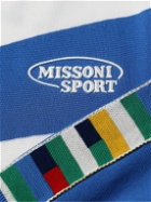 Missoni - Logo-Embroidered Cotton-Jersey Track Jacket - Blue