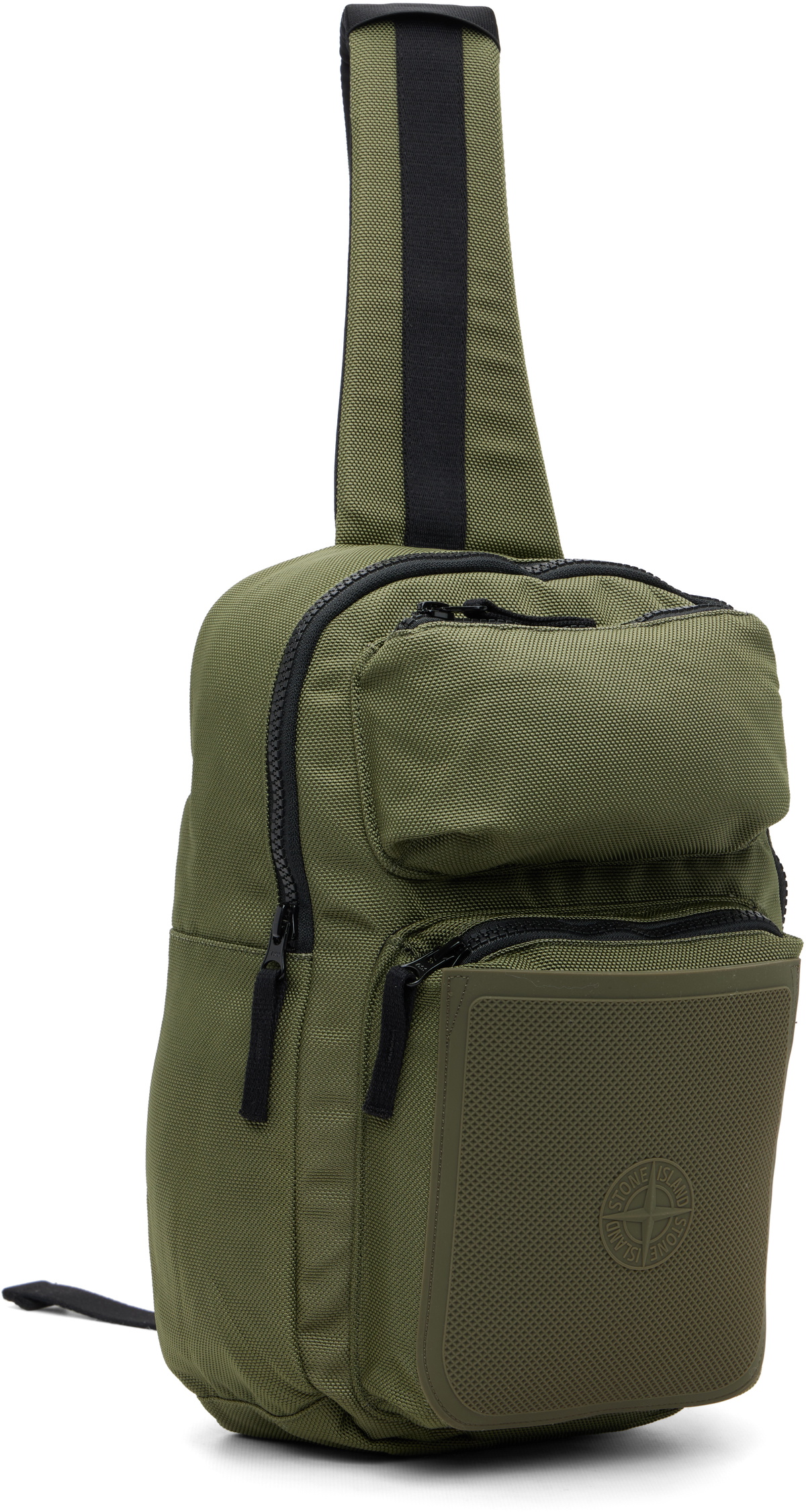 Stone Island Khaki 9200030 Nylon Panama Accessories Bag