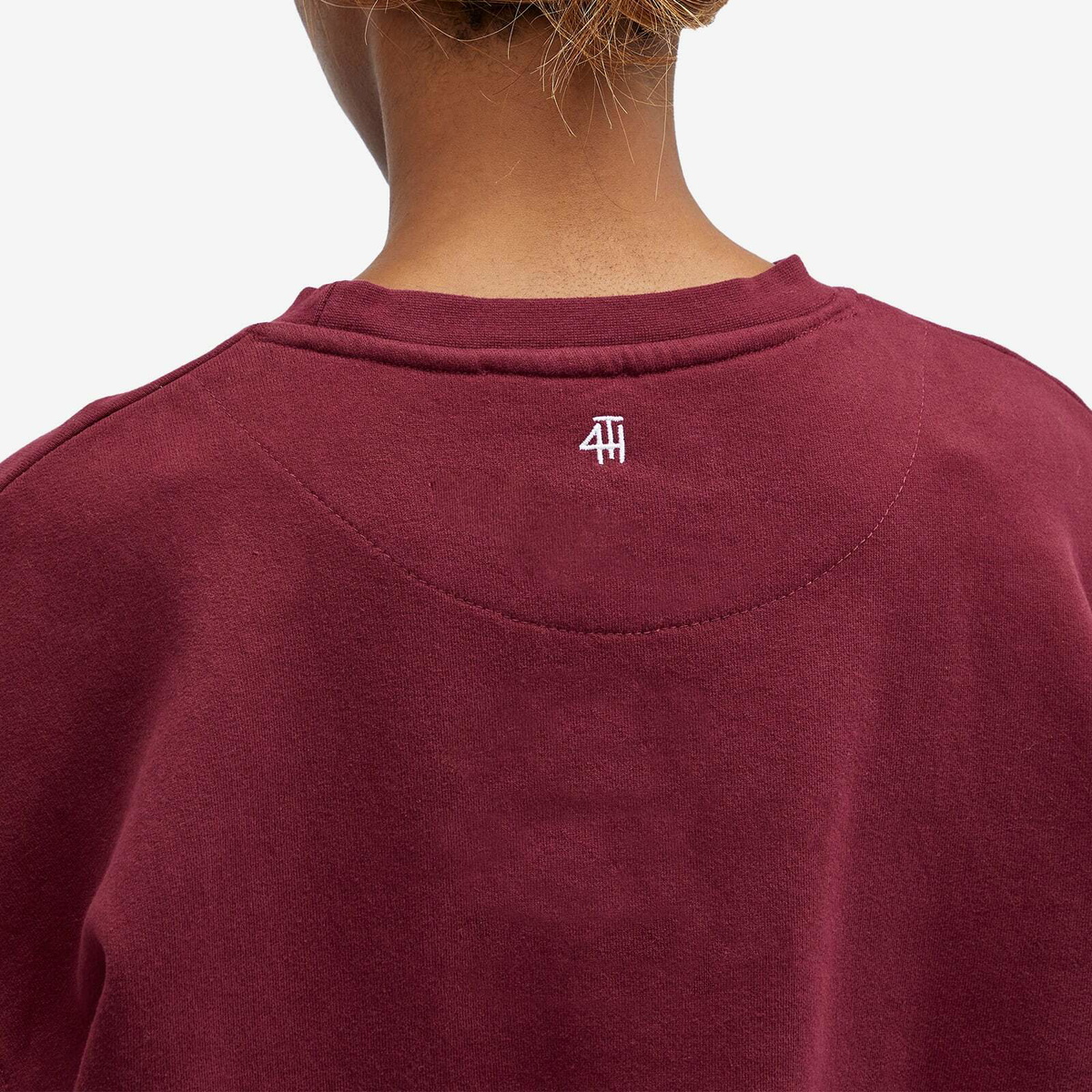 4th & Reckless Women's Charli Logo Sweatshirt in Burgundy