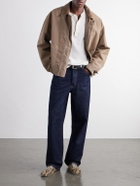 Les Tien - Garment-Dyed Ribbed Cotton-Jersey T-Shirt - Neutrals