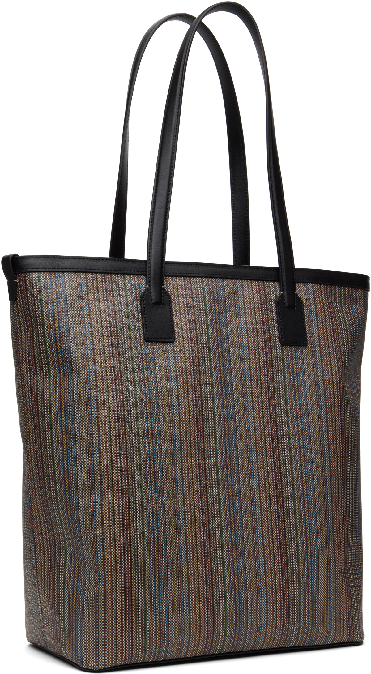 Paul Smith Multicolor Signature Stripe Coated Canvas Tote Paul Smith
