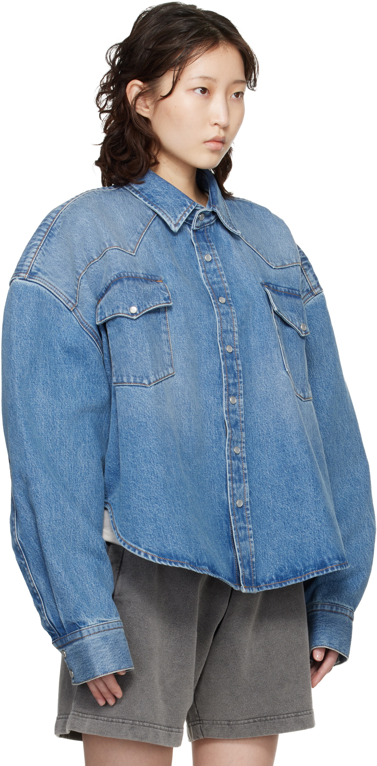 VETEMENTS Blue Cowboy Denim Shirt
