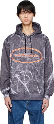 Saintwoods Gray Embroidered Hoodie