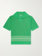 BODE - Bentgrass Striped Cotton Polo Shirt - Green