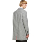 Thom Browne Grey Shetland Wool Unconstructed Coat