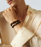 Sydney Evan Set of 3 14kt gold beaded bracelets with gemstones