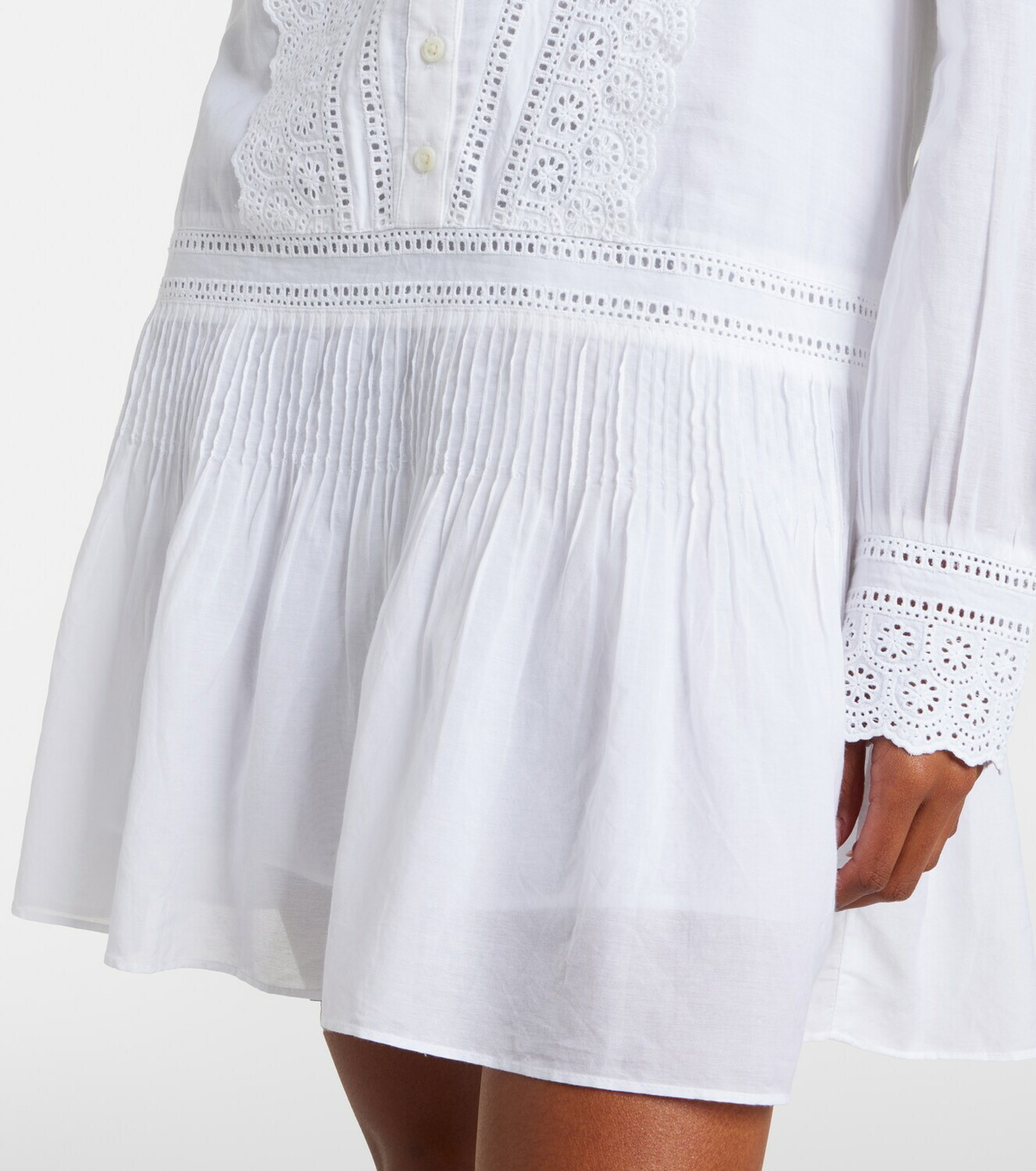 Veronica Beard Marguerite cotton-blend voile minidress