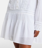 Veronica Beard Marguerite cotton-blend voile minidress