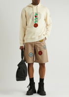 Moncler Genius 1 Moncler JW Anderson Floral Cotton Shorts Ecru