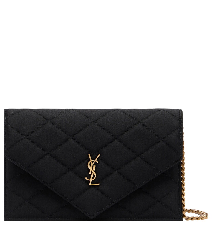 Photo: Saint Laurent Paris Mini quilted satin shoulder bag