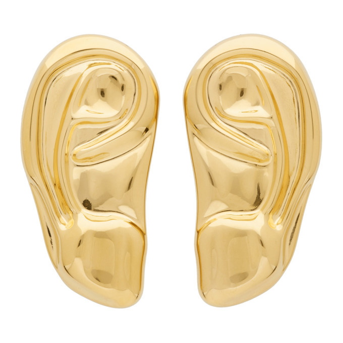 Photo: Gucci Gold Ear Brooch Set