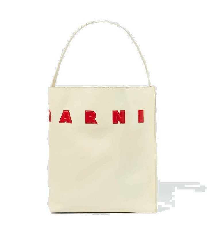 Photo: Marni Small logo leather tote bag