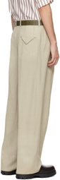Bottega Veneta Gray Pleated Trousers