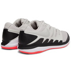 Nike Tennis - NikeCourt Air Zoom Vapor X Rubber and Mesh Tennis Sneakers - Gray