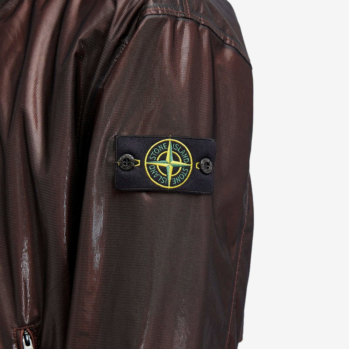 Stone Island Men's Metallic Run Proof Nylon Parka Jacket in