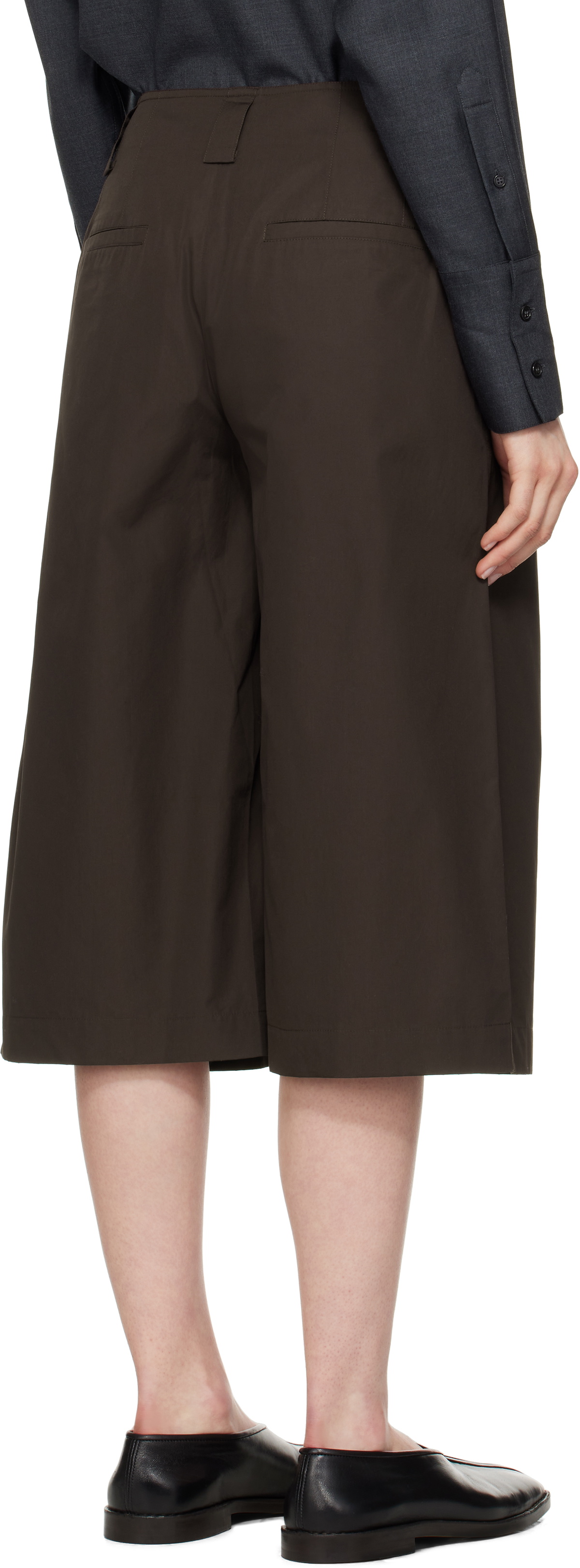 CO Brown Poplin Culotte Trousers