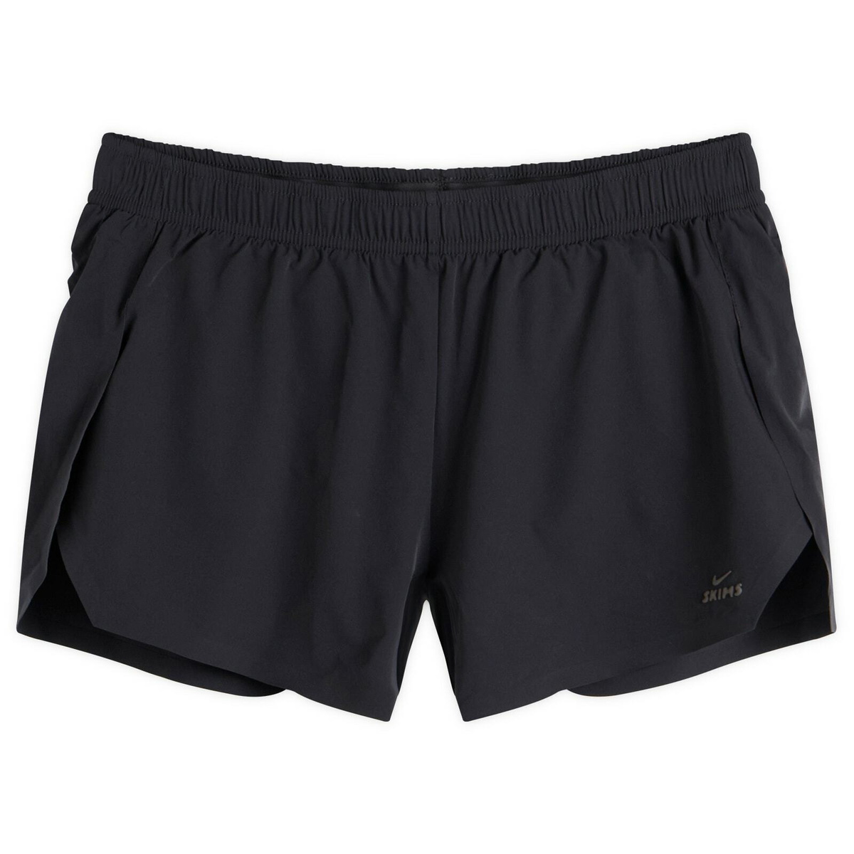 Nike Women's x SKIMS Stretch Nylon Runner Short in Obsidian