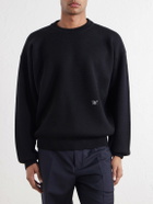 Willy Chavarria - Embroidered Wool Sweater - Black