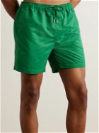 Mr P. - Straight-Leg Mid-Length Swim Shorts - Green