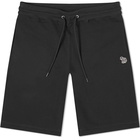 Paul Smith Men's Zebra Sweat Short in Black