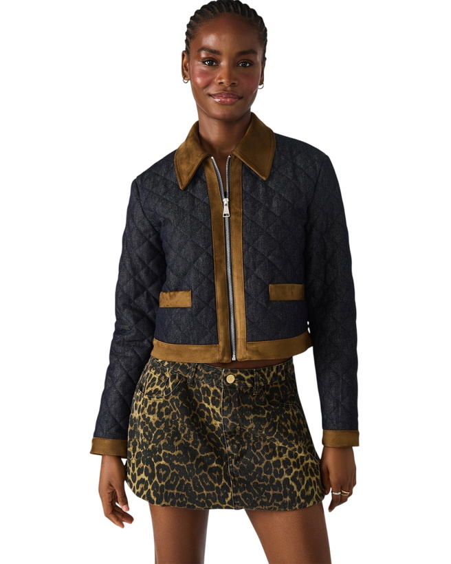 Photo: Steve Madden Agathan Jacket in Dark Blue Denim