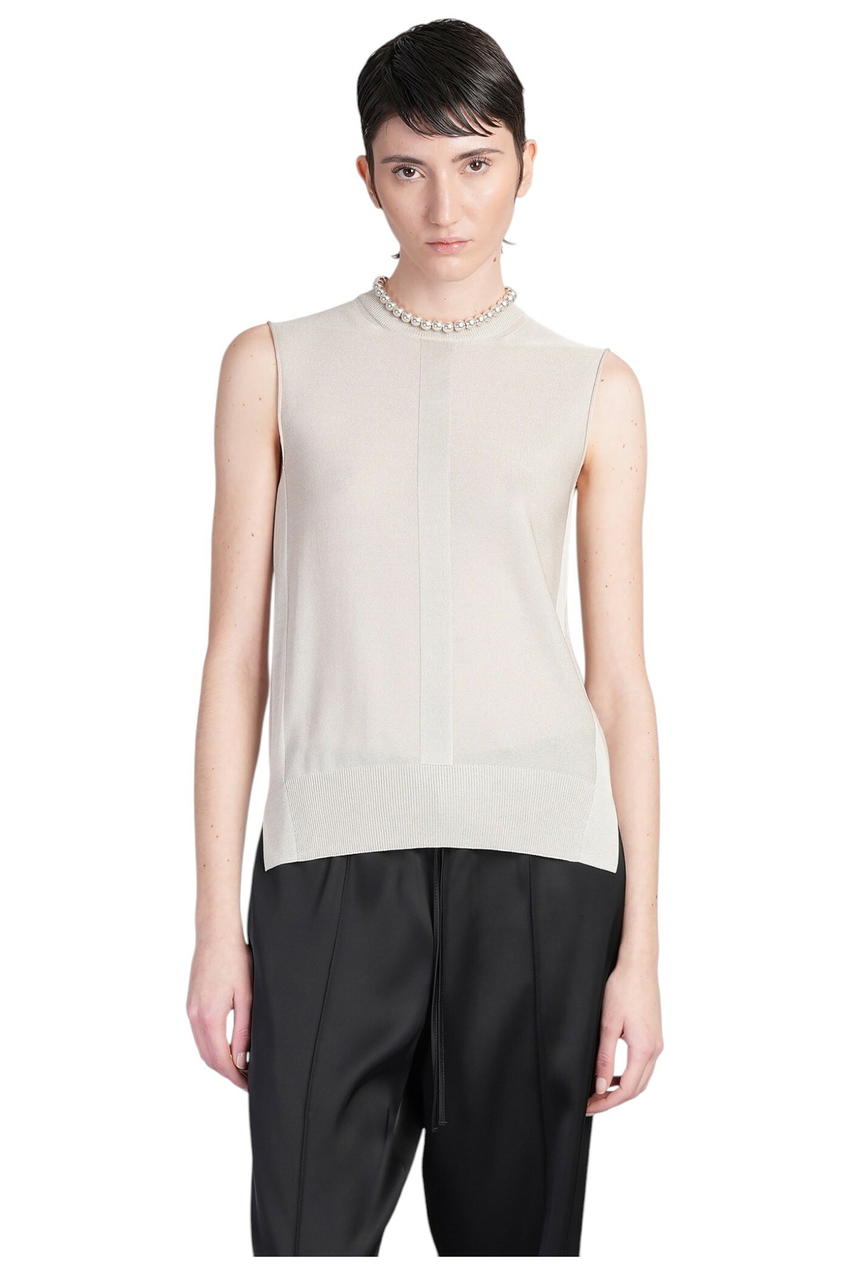 Jil Sander Off-White Medium Fill Down Vest Jil Sander